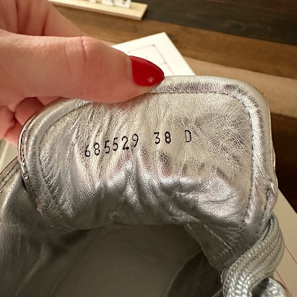 Alexander McQueen platforms sneakers white and silver - Picture 4 of 4